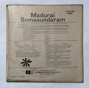 Madurai Somasundaram- Carnat Vocal ( S/33ESX 6060 )