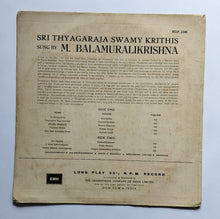 " Classical Music Of India "       Sri Thyagaraja Swamy Krithis     Sung by M. Balamuralikrishna