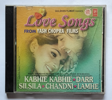 Love Songs From Yash Chopra Films - Kabhie Kabhie , Darr , Silsila , Chandni , Lamhe . 