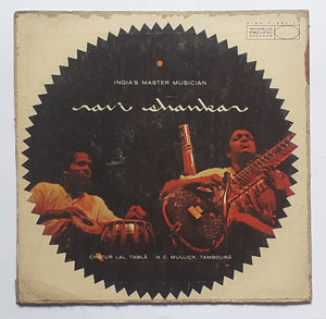 India's Master Musician - Ravi Shankar " Chatur Lal - Tabla , N. C. Mullick - Tamboura . "