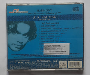 Harmony Favourite  Selection Of A. R. Rahman Volume Two Soft Instrumental " Everlasting Tune's From Hindi Film  "