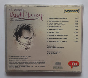 The Inimitable - Pandit Jasraj " Echoes Of  Temple Music  "