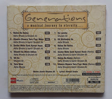 Generations - A Musical Journey To Eternity " Asha Bhosle , Aamir Ghulam Ali , Ghulam Ali . " Ghazals