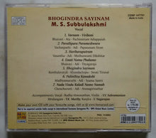 Bhogindra Sayinam - M. S. Subbulakshmi : Vocal