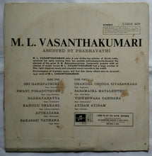 M. L. Vasanthakumari : Carnatic music