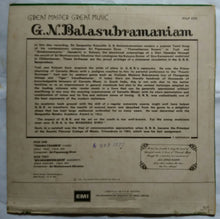 Great Master Great Music : G. B. Balasubramaniam