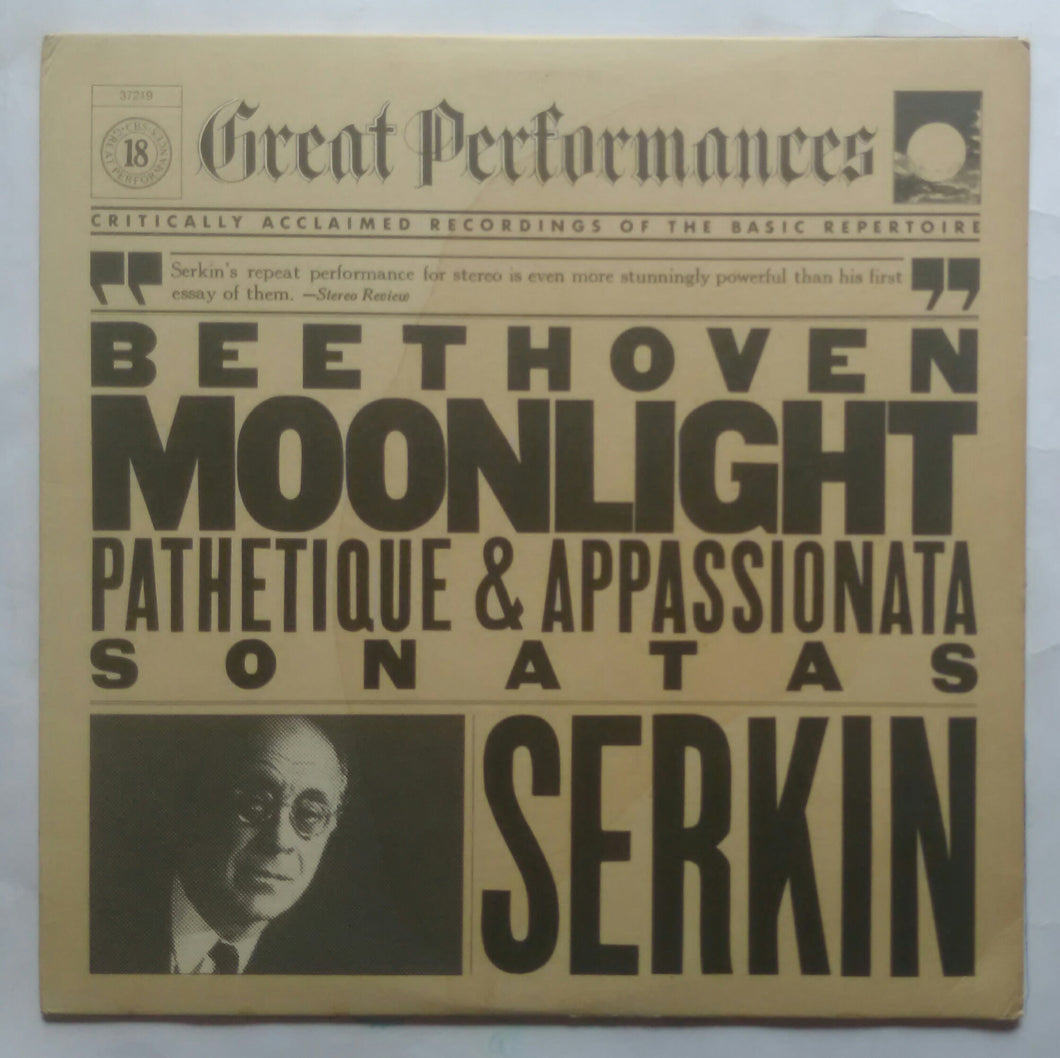 Beethoven Moonlight Patheique & Appassionata Sonatas -Serkin