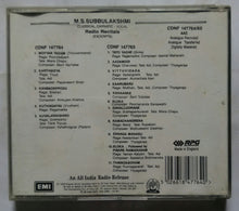 M. S. Subbulakshmi Classical Carnatic - Vocal ( Radio Recitals ) 2 CD Pack