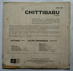 Chitti Babu ( Veena ) Vellore  Ramabhadran ( Mridangam )