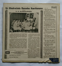 Sri Bhadrachalam Ramadas Keerthanams Dr M .Balamuralikrishna