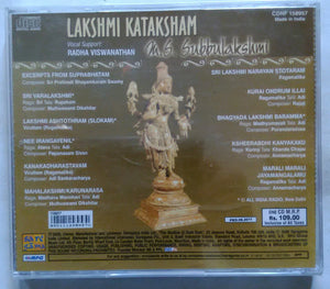 Lakshmi Kataksham ( M. S. Subbulakshmi -  Vocal Support Radha Viswanathan )