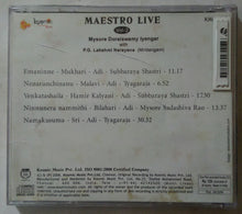 Maestro Live - Mysore Doraiswany Iyengar With P. G. Lakshmi Narayana ( Mridangam ) Classical Instrument Vol -2
