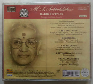 M. S. Subbulakshmi ( Radio Recitals ) Disc 1