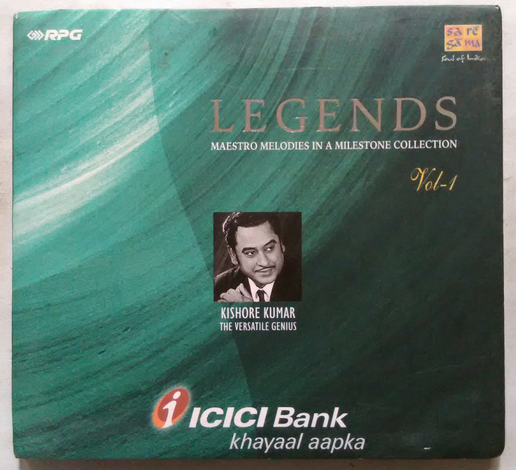 Legends Maestro Melodies Ina Milestone Collection Kishore Kumar The Versatile Genius Vol -1