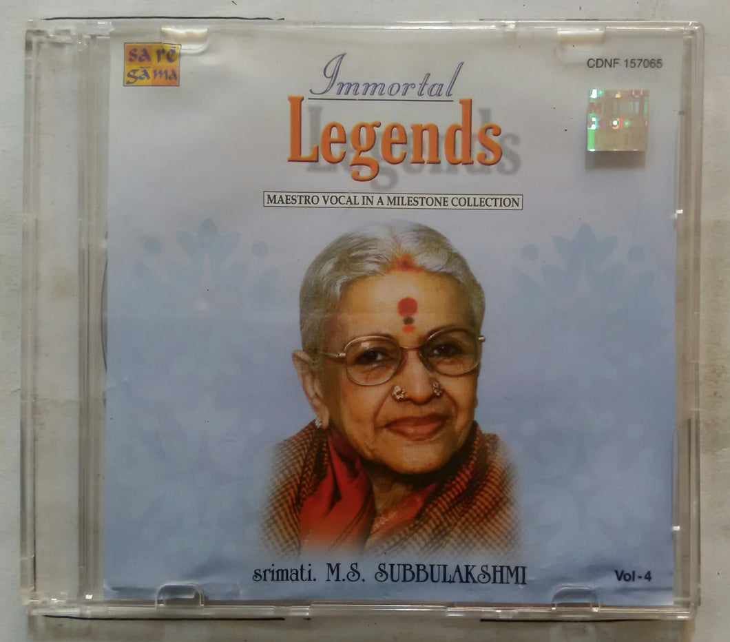 Immortal Legends Maestro Vocal In A Milestone Collection Srimati. M. S. Subbulakshmi Vol-4