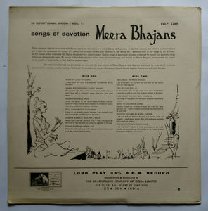 Songs Of Devotion " Meera Bhajans - Vol :1