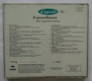 Legends Kannadhasan " The Lyrical Genius " Vol :2