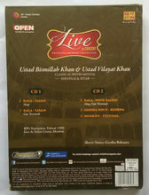 Live In Concert - Ustad Bismillah Khan & Ustad Vilayat Khan " Classical Instrumental Shehnai & Siter " 2 CD Pack