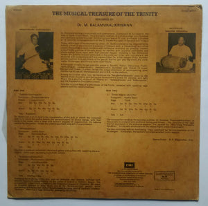 The Musical Treasure Of The Trinity - Dr. M. Balamuralikrishna