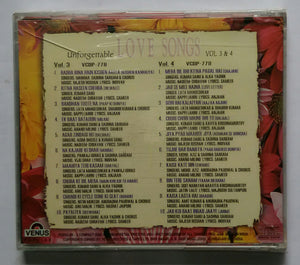 Unforgettable Love Songs " Vol :3 & 4 " Set Of 2 Compact Disc