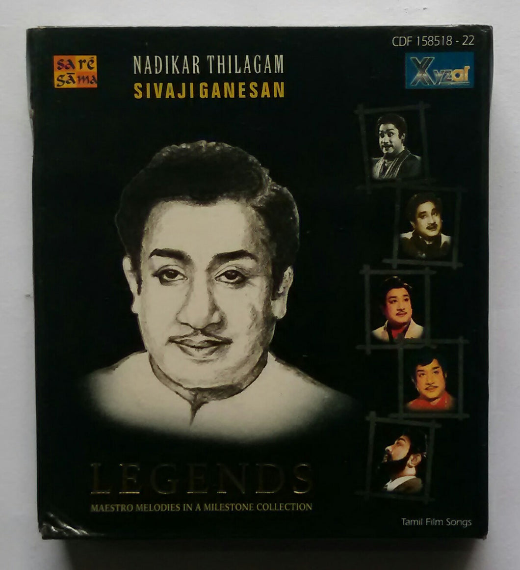 Legends Maestro Melodies In A Milestone Collection Nadikar Thilagam Sivaji Ganesan ( 5 CD Pack )