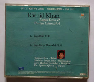 Live At Moreton Centre - Wolverhampton - Mar . 1993 " Rashid Khan " Ragas Desh & Puriya Dhanashri Hindustani