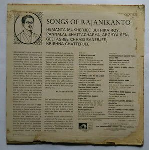 Songs Of Rajanikanto " Bengali "
