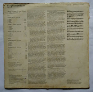 Handel - Sechs Sonaten fur Zwei Oboen Und Bassco Continuo ( HWV 380 - 385 )