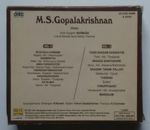 M. S. Gopalakrishnan " Violin " Vol :1&2 ( Live At Narada Gana Sabha , Chennai )