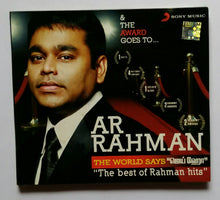 & The Award Goes To A. R. Rahman