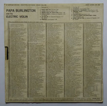 " Papa " Burlington & His Electric Violin