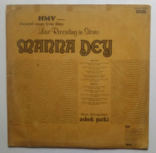 HMV presents - Live Recording in Stereo Manna Dey " Music Arrangemant : Ashok Patki "