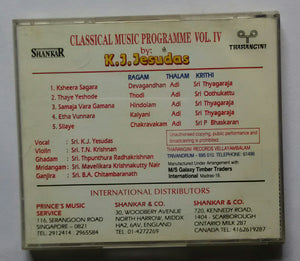 Classical Music Programme Vol :4 By K. J. Yesudas