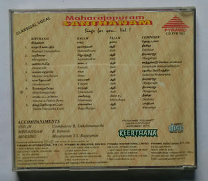 Maharajapuram Santhanam - Sings For You ... Vol :1 " Classical Vocal "