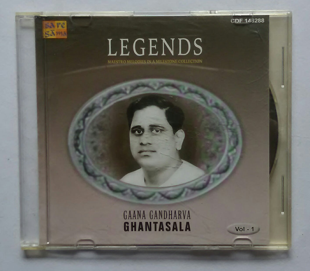 Legends - Maestro Melodies In A Milestone Collection ( Gaana Gandharva Ghantasala Telugu Film Songs ) Vol :1