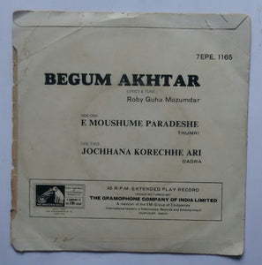 Begum Akhtar - Bengali songs ( EP , 45 RPM )