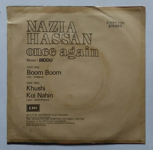 Nazia Hassan - Once Again " Music : Biddu " ( EP , 45 RPM )