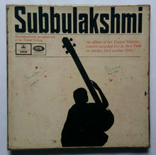 Subbulakshmi " An album of her United Nations concert recorded live in New York on Sunday 23rd October 1966. " Set of Three Records