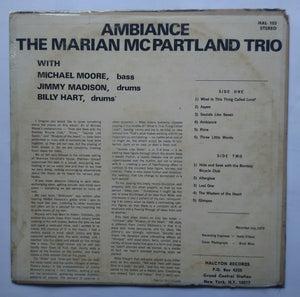 Ambiance - The Marian Mc Partland Trio