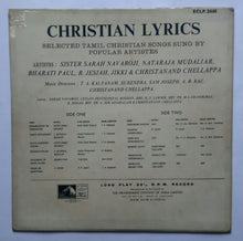 Tamil Christian Lyrics - Selected Tamil Songs Sung By Popular Artistes