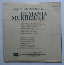 Songs Of Rabindranath - Volume : 3 " Hemanta Mukherjee " Bengali