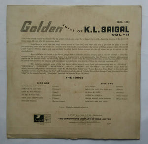Memories Of Greatness - The Golden Voice Of K. L. Saigal " Volume : 2 "