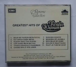 Greatest Hits Of Farida Khanum " Supreme Collection "
