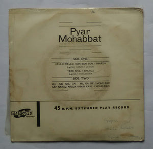 Pyer Mohabbat " EP , 45 RPM "