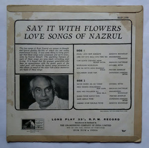 Say It With Flowers Love Songs Of Nazrul