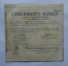 Children's Songs - Thyaga Bharati Group " EP , 45 RPM "