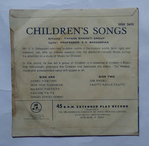 Children's Songs - Thyaga Bharati Group " EP , 45 RPM "