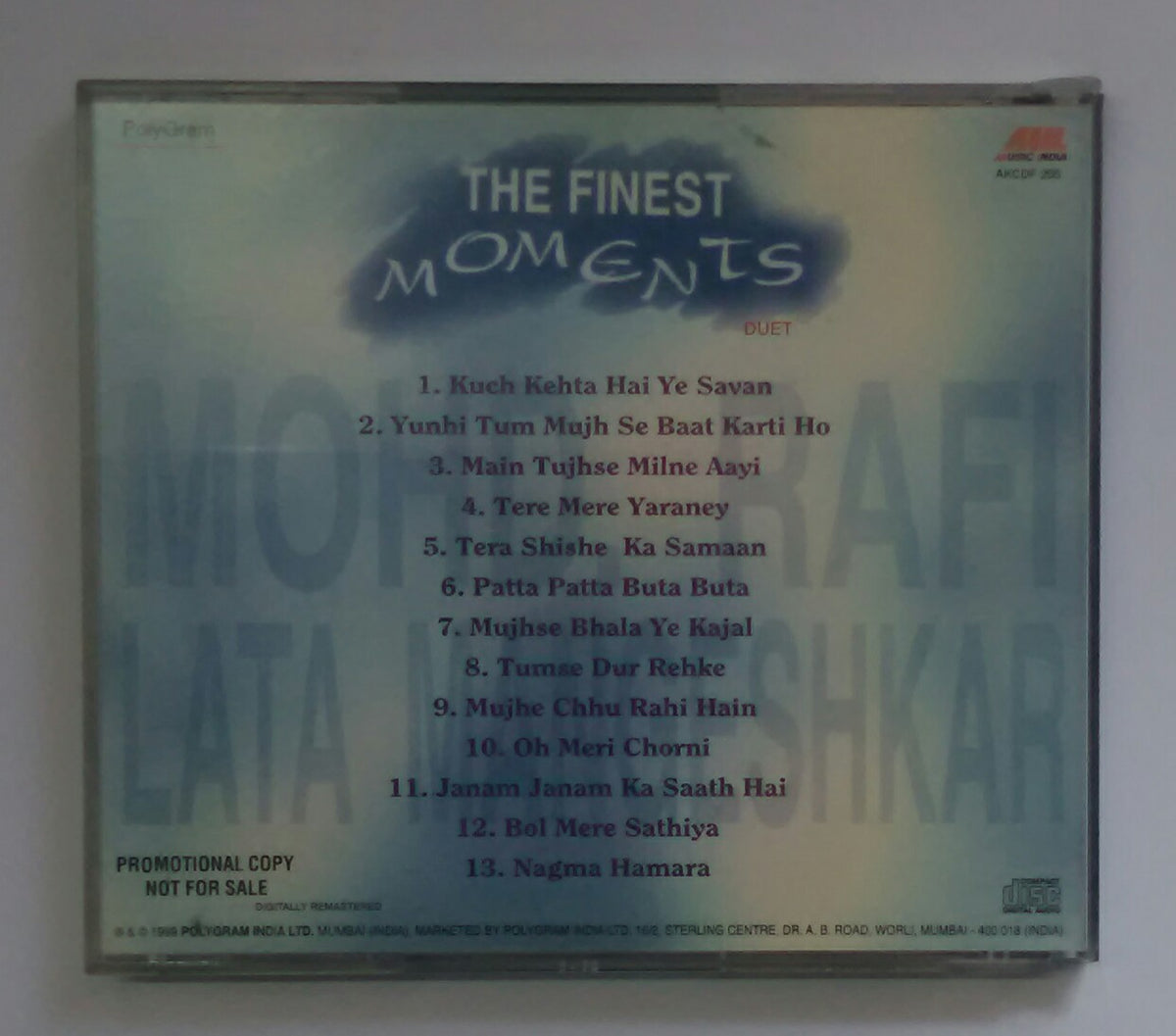 The Finest Moments Duet - Mohd. Rafi & Lata Mangeshkar – AVDigital