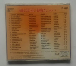 Hits Of K. L. Saigal " Vol : 1 "